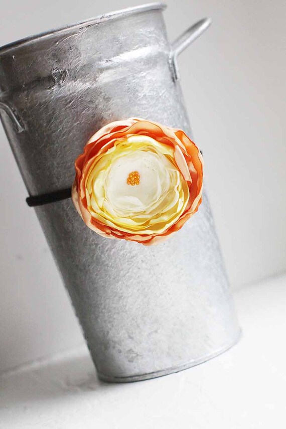 Items similar to Coraline Candy Corn Inspired Floral Headband on Etsy