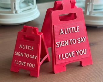 3D gedrucktes Miniatur Liebe Zeichen - Lustige Valentinstag Schreibtisch Dekor