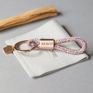 Personalisierter Schlüsselanhänger Familie mit Gravur – Geschenk für Mama, Papa, Kinder & Partner