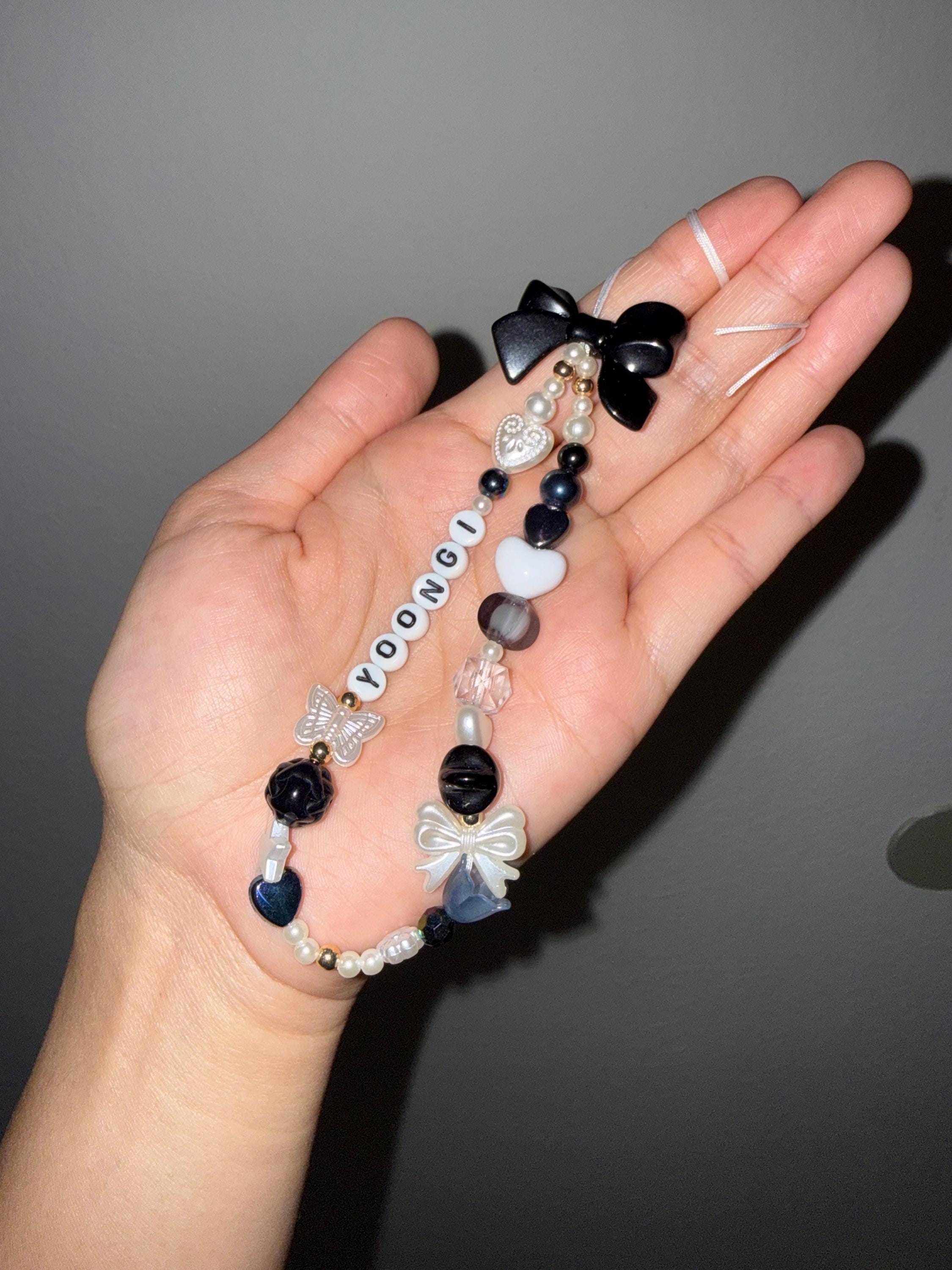 BTS Beaded Charm Phone Strap | KPOP ARMY BT21 Accessory - Etsy