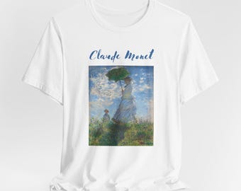 Monet Inspired T-Shirt, Impressionism Art Lover Tee, Art Teacher Gift for Her