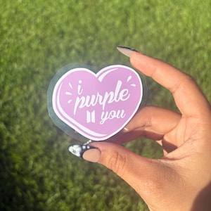BTS I Purple You Vinyl Decal - K-Pop ARMY Gift