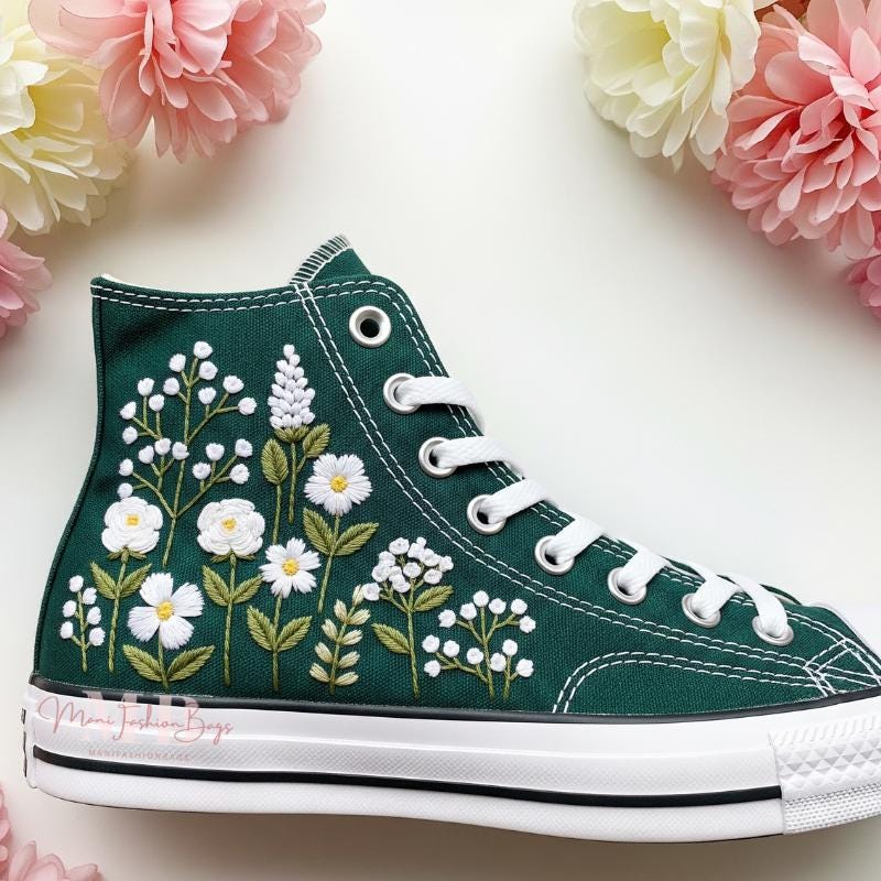 Rose Converse - Etsy
