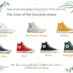 Converse petites fleurs roses personnalisées toile chaussures Chuck Taylor fleurs brodées personnalisées baskets Saint-Valentin cadeaux de mariée pour elle image 5