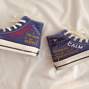 Personalize Seconds Of Summer Hand-Painted Canvas Shoes Painted Cartoon Converse Chuck Taylor 1970s Painted Blood Valentine Gifts For Her
