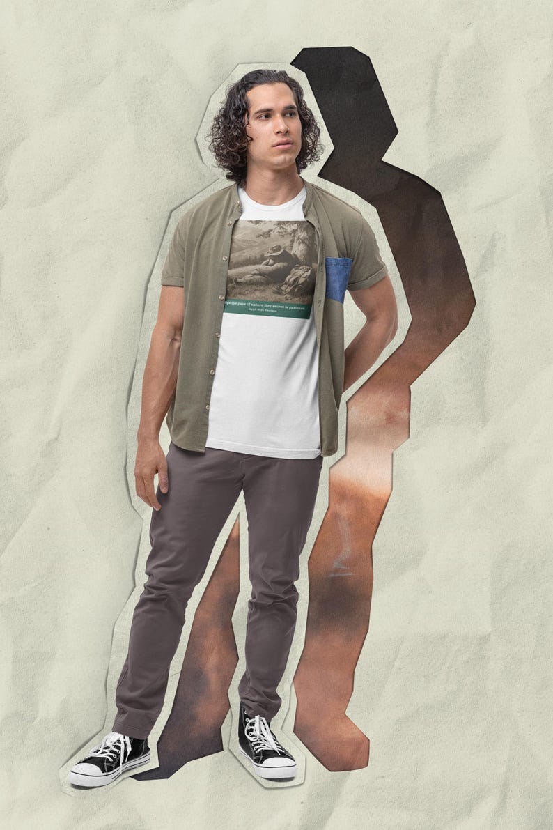 Camiseta Nature's Pace Bear - Cita de Emerson - Descanso, paciencia, vida lenta, camiseta anti-ajetreo imagen 8