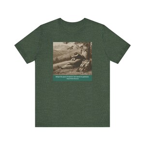 Camiseta Nature's Pace Bear - Cita de Emerson - Descanso, paciencia, vida lenta, camiseta anti-ajetreo imagen 16