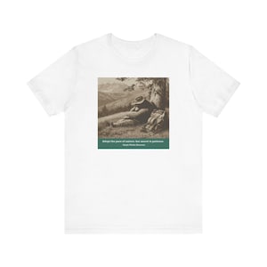 Camiseta Nature's Pace Bear - Cita de Emerson - Descanso, paciencia, vida lenta, camiseta anti-ajetreo imagen 3