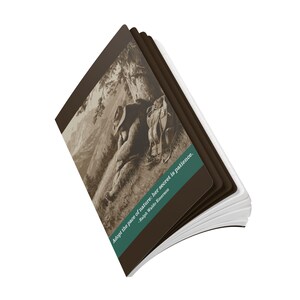 Nature's Pace Bear Journal - Emerson Quote - Rest Recovery Slow Living Patience Notebook image 9