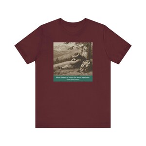 Camiseta Nature's Pace Bear - Cita de Emerson - Descanso, paciencia, vida lenta, camiseta anti-ajetreo imagen 11