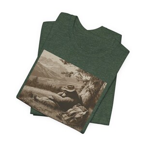 Camiseta Nature's Pace Bear - Cita de Emerson - Descanso, paciencia, vida lenta, camiseta anti-ajetreo imagen 7