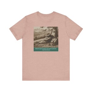 Camiseta Nature's Pace Bear - Cita de Emerson - Descanso, paciencia, vida lenta, camiseta anti-ajetreo imagen 10