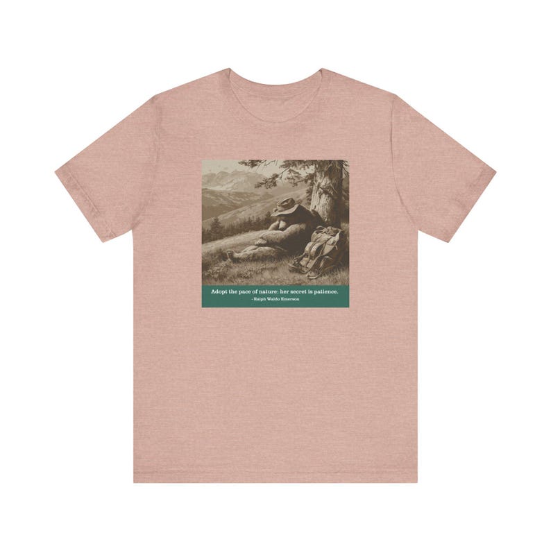 Camiseta Nature's Pace Bear - Cita de Emerson - Descanso, paciencia, vida lenta, camiseta anti-ajetreo imagen 10