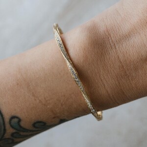 18k Yellow Gold Graff Diamond Hinge Bangle Bracelet