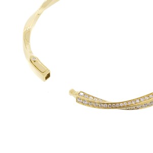 18k Yellow Gold Graff Diamond Hinge Bangle Bracelet