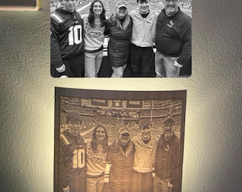 Custom photo 3D printed night light home decor lithograph lighting fixture gift for family and friends