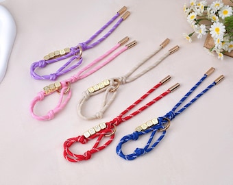 Personalized Initial Name Purse Charm,Personalized Rope Bag Charm,Paracord Accessory,Custom Name Keychain,Valentine Gift,Gift for Her