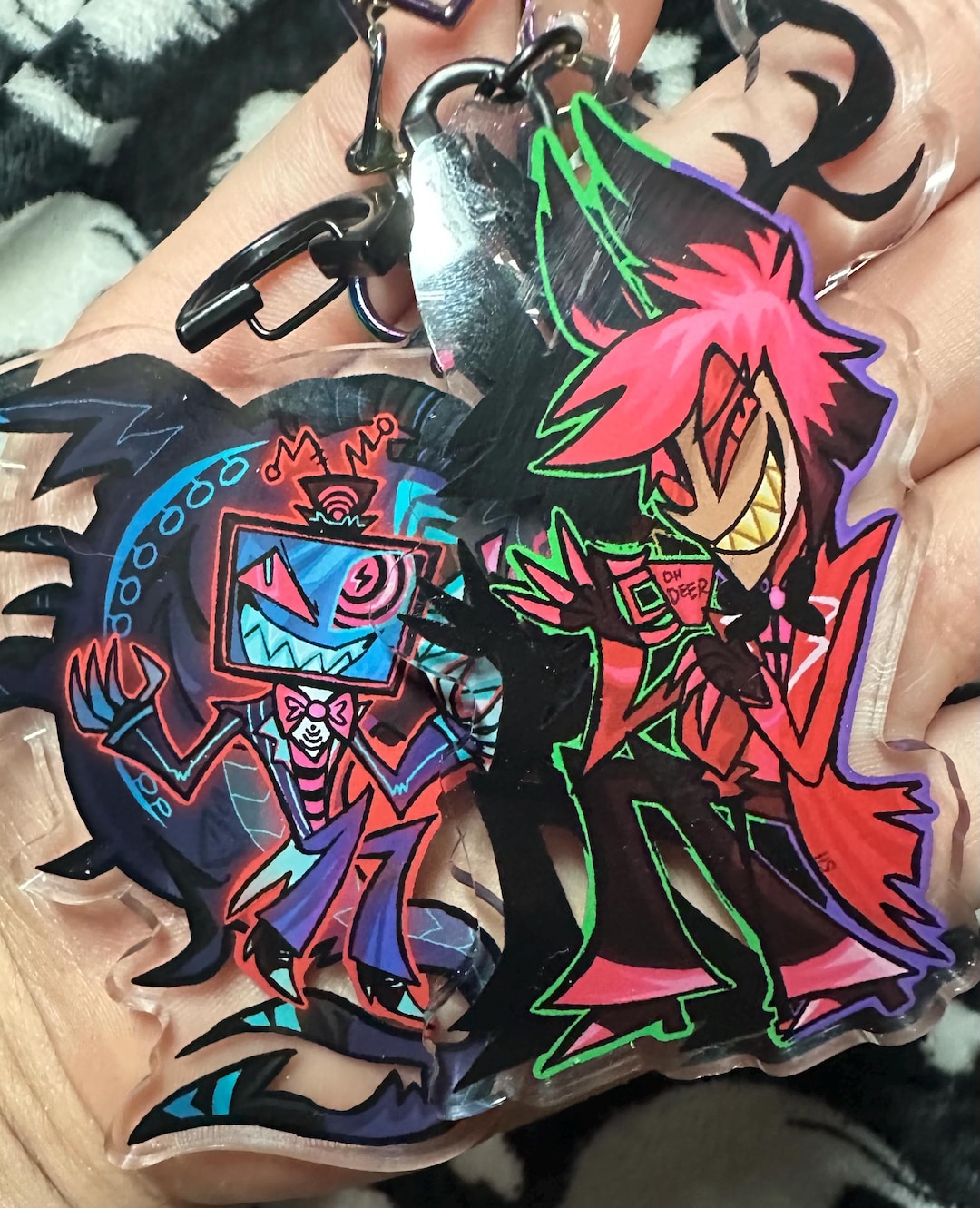 ALASTOR and VOX 3.5 Inch Double Sided Acrylic Keychains! - Etsy