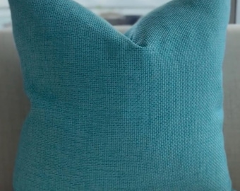 Bahama Blue Luxury Throw Pillow | Coastal Collection Custom Decorative Pillow Cover