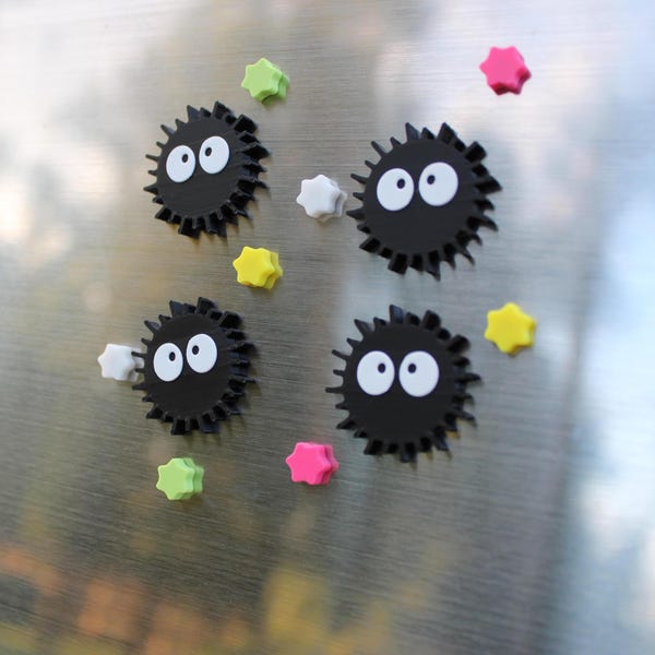 Spirited Away Inspired Soot Sprite (Susuwatari) Magnets