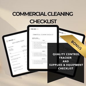 Gewerbliche Reinigung Checkliste, anpassbare Reinigung Business Checkliste, Reinigungsservice-Vorlage, druckbare Haushaltsformen für Unternehmen