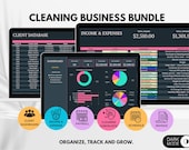 Cleaning Business Bundle, House Cleaning Business Template, Cleaning Services Spreadsheet, Cleaning Company Business Planner, Google Sheets