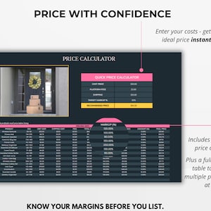 Dual pricing calculator with quick mini calculator and full pricing table — price single or multiple products confidently.