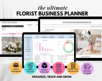 Szablony dla firm florystycznych, projektowanie florystyczne, arkusz kalkulacyjny dla florystów, szablony florystyczne, działalność florystyczna, planer florystyczny, organizator florystyczny