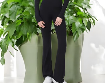 Ausgestelltes Yoga-Hosen mit hoher Taille: Butterweiche, schnell trocknende Hose