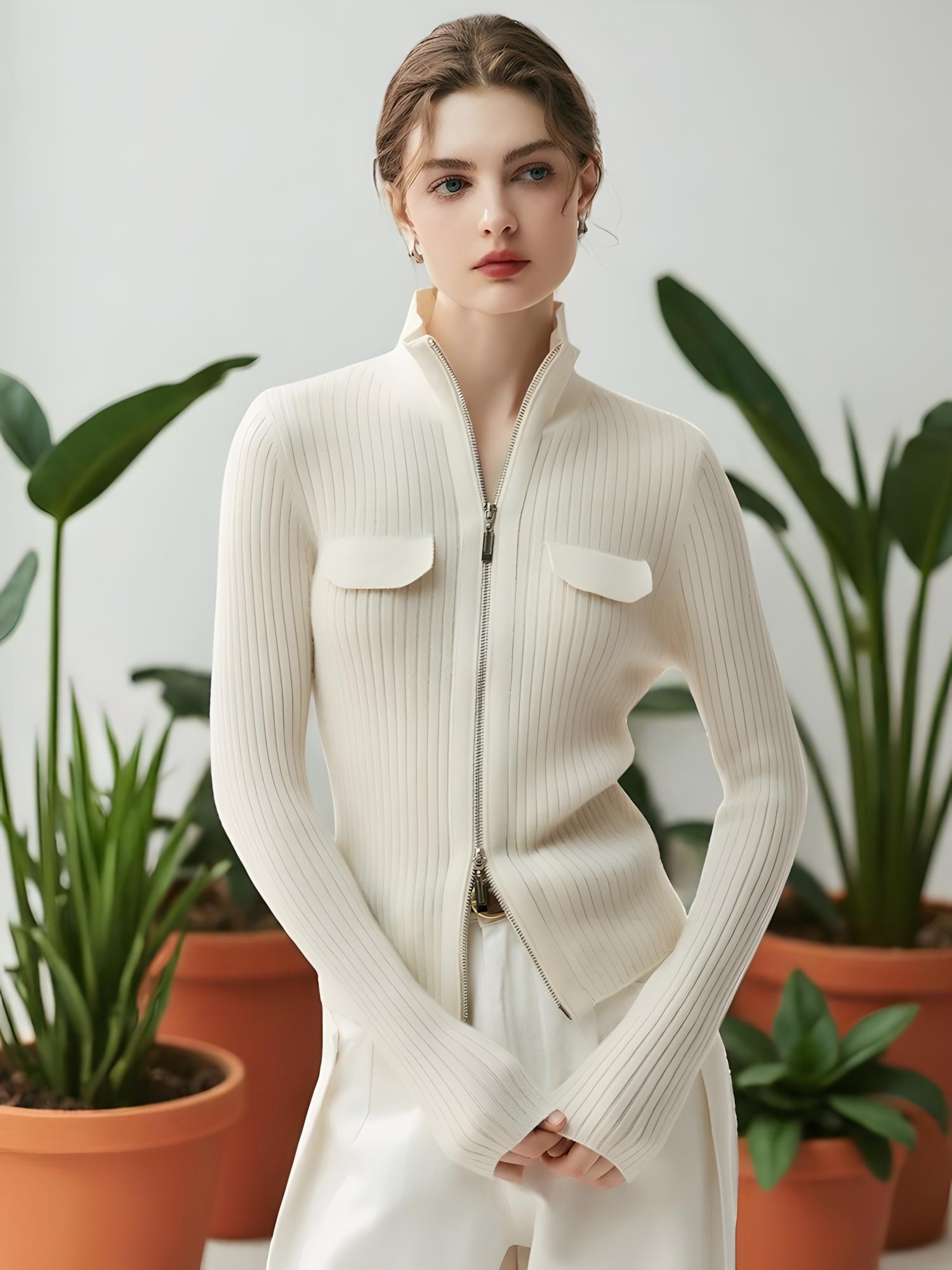 GORGLITTER Damen Strickjacke Transparent - Eleganter Cardigan Mit Schleife Für Herbst