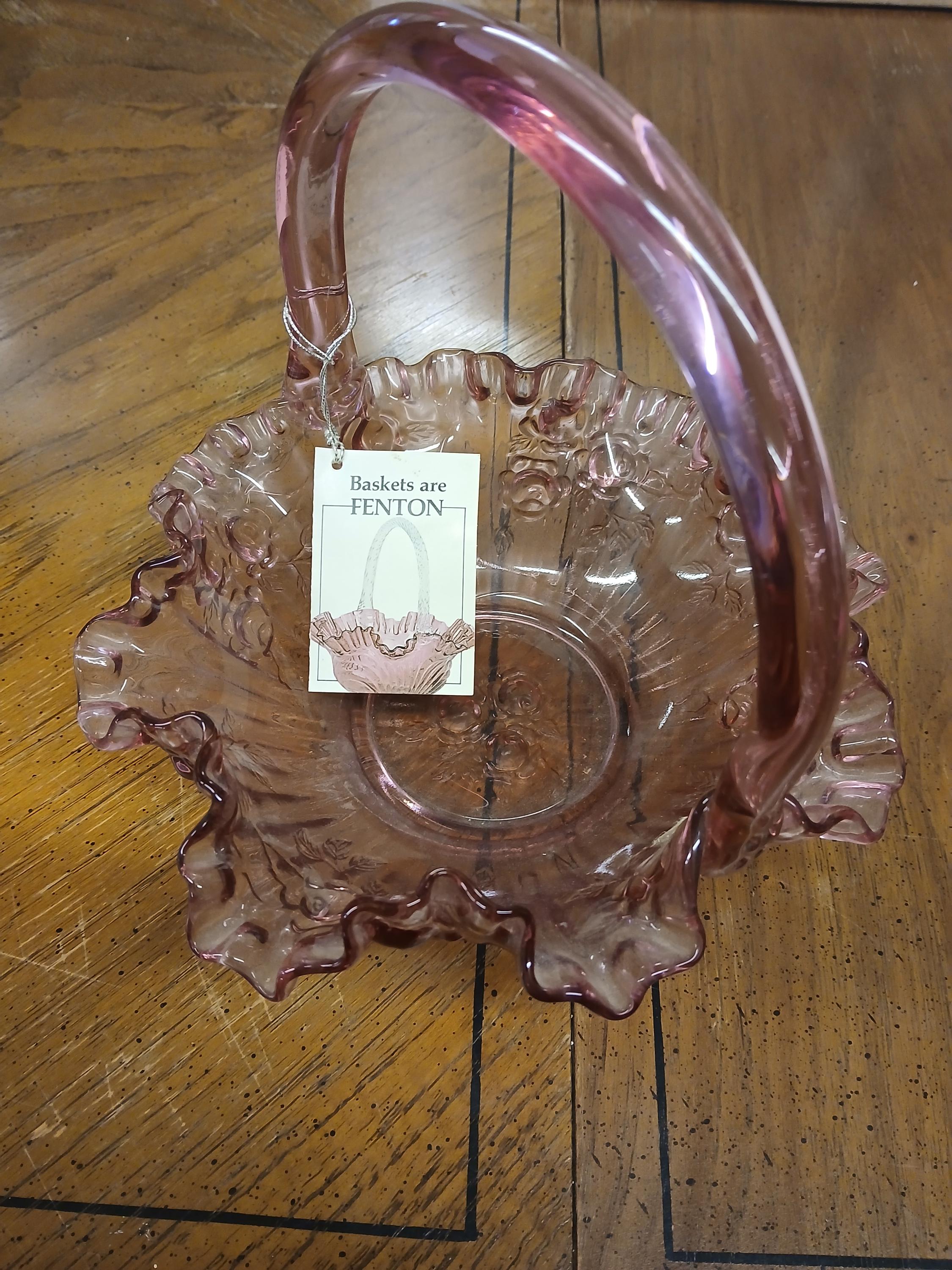 アンティーク　ガラスバスケット アンティークガラスバスケット イギリス ブルー 【Antiques Truffle