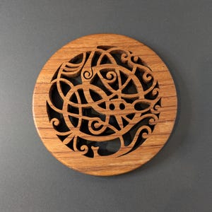 Viking Medallion - A handcrafted wooden trivet