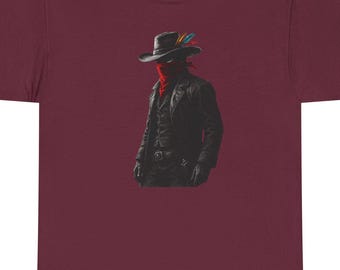 Vintage Outlaw Cowboy Graphic T-shirt, Western-tröja, unisex