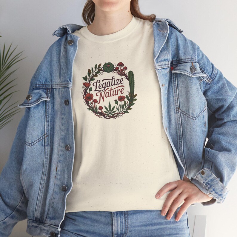 Legalisera naturens rörelse T-shirt | Aktivistfrihetströja bild 6