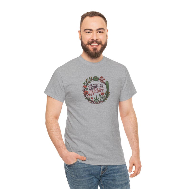 Legalisera naturens rörelse T-shirt | Aktivistfrihetströja bild 3