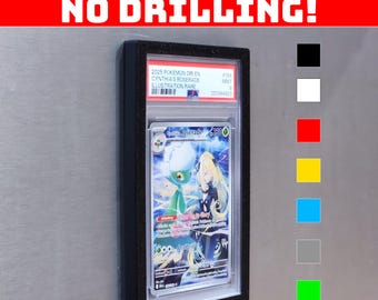 Graded Card Magnetic Wall Mount Frame – Pokémon, PSA, Sports, & TCG Slab Display
