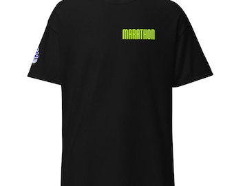Marathon Traverse Tee: Tau Ceti IV Läufer Uniform, 100% Baumwolle