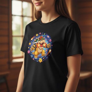 Super Mario Galaxy PNG, Mario Clipart, Gamer T-shirt Design (Direkt Nedladdning) bild 7