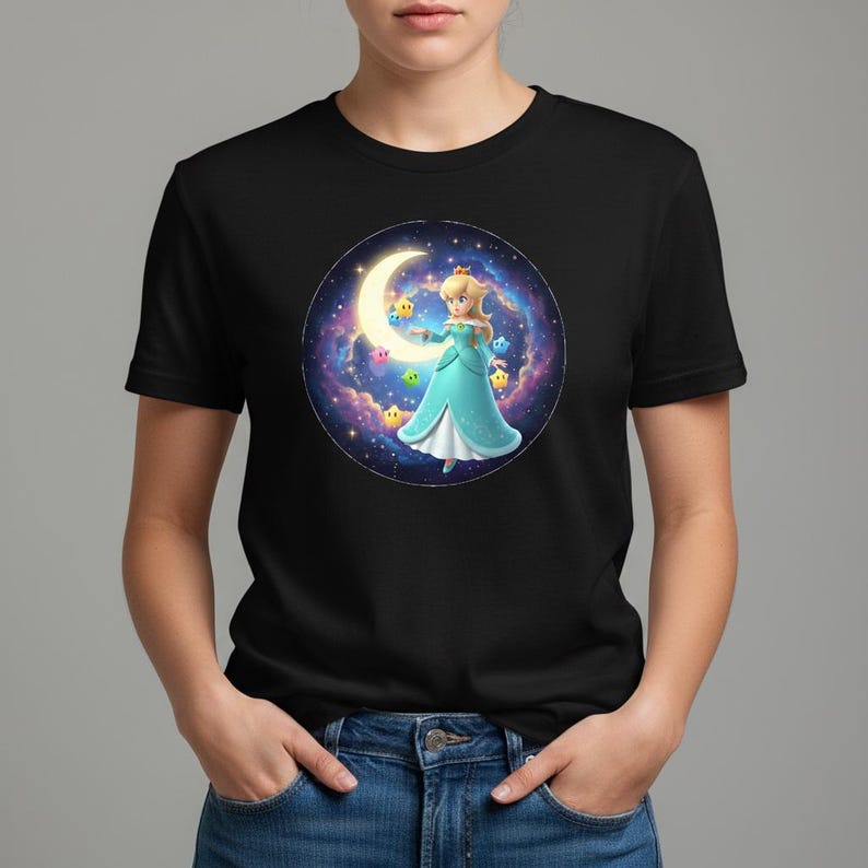 Super Mario Galaxy PNG, Mario Clipart, Gamer T-shirt Design (Direkt Nedladdning) bild 6