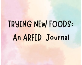 ARFID Food Journal: monitoraggio dell'alimentazione selettiva, suggerimenti per l'esposizione al cibo (download PDF 8,5 x 11 pollici)