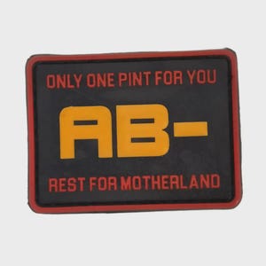 Tactical AB Negative Blood Group Patch