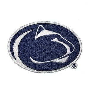 Penn State Nittany Lions Inspired Iron-On Embroidered Patch – College Football Logo for Jackets, Backpacks, Hats & More