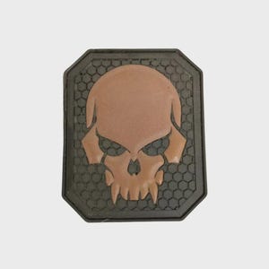 Skull Tactical Morale Patch - Tan