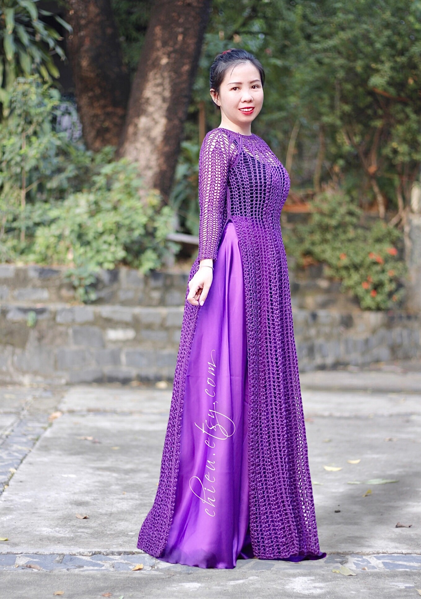 PDF Huế Áo Dài Crochet Pattern, Pants Sewing Tutorial, Instant Download ...