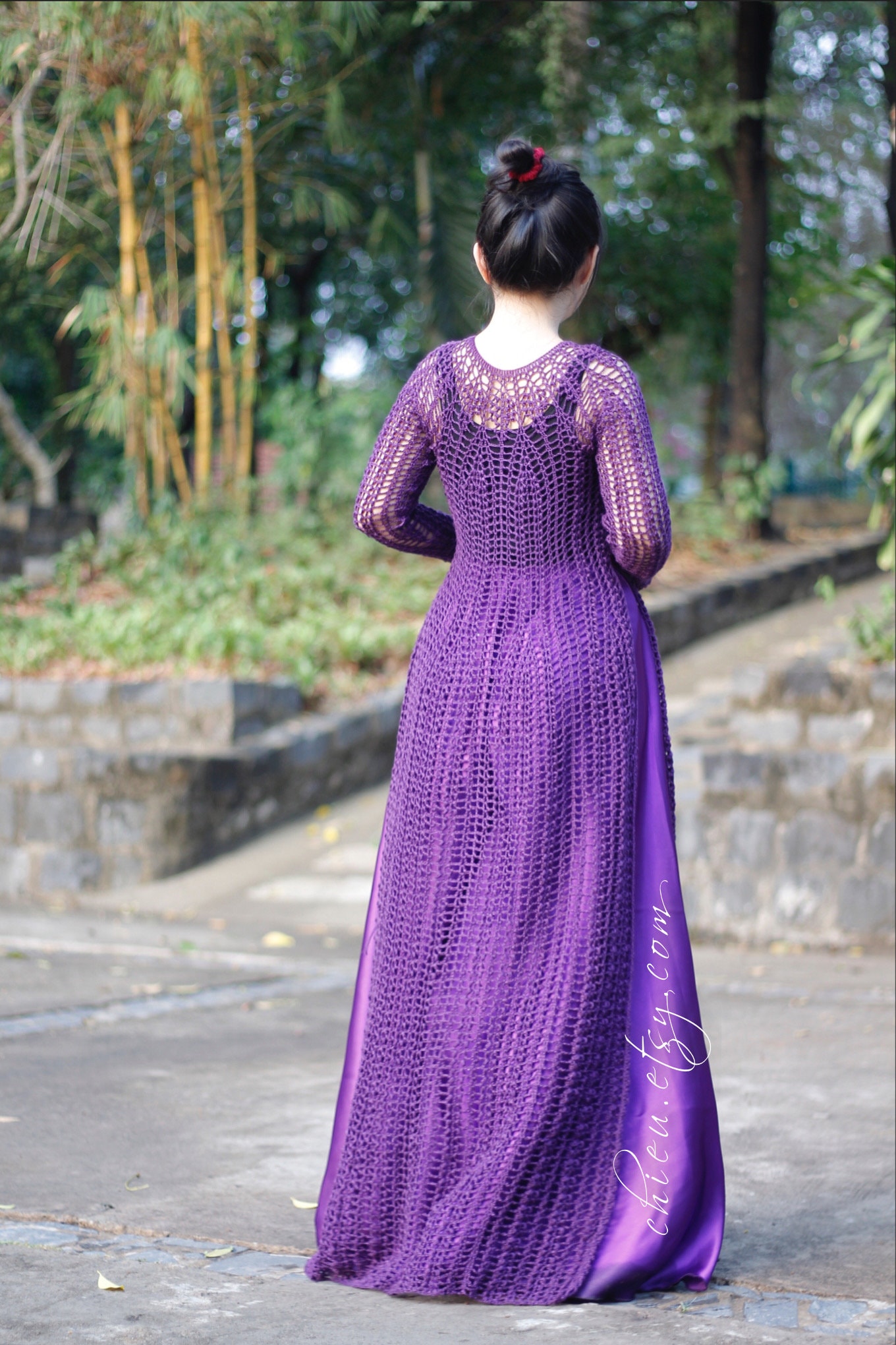 PDF Huế Áo Dài Crochet Pattern, Pants Sewing Tutorial, Instant Download ...