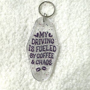 Custom Hotel Keychain – Personalized Retro Motel Key Tag – Vintage Style Acrylic Keychain Gift – Custom Name Key Fob