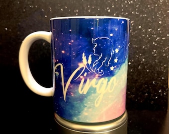 Personalisierte Sternzeichen Tasse - Astrologie Kaffeetasse - individuelles Horoskop Geschenk für Sie oder Ihn