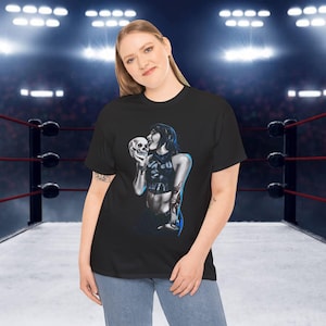 WWE Rhea Ripley T-Shirt, Wrestling Fan Gift, Unisex Cotton Tee, Wrestler Merch, Graphic Tee