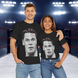 WWE John Cena Unisex Tee, Wrestling Fan Shirt, Sports Entertainment T-Shirt, Gift for WWE Fans, Heavy Cotton Tee