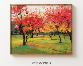 Autumn Orchard Landscape Print – Rustic Cottagecore Wall Art (Digital Download) 38